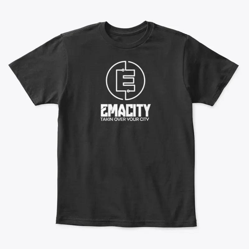 Emacity Taking Over Your City White T