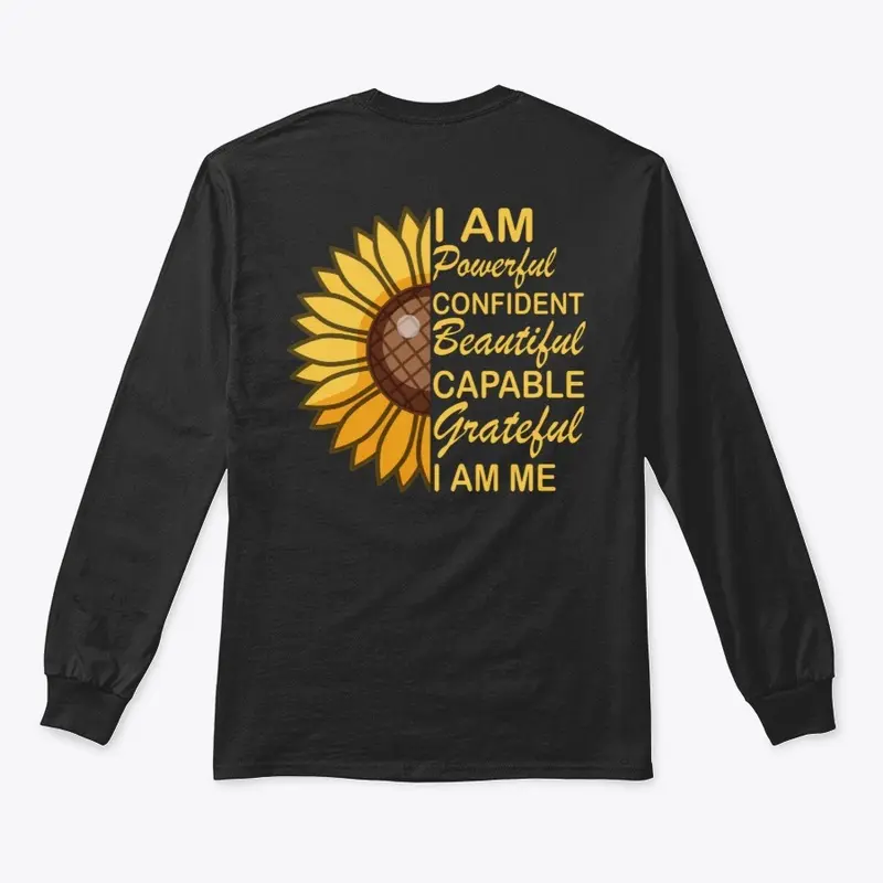 Women Sunflower Confidence Design