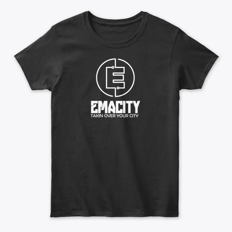 Emacity Taking Over Your City White T