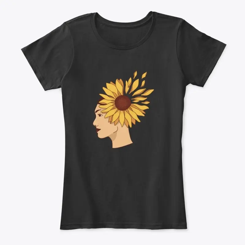 Women Sunflower Confidence Design